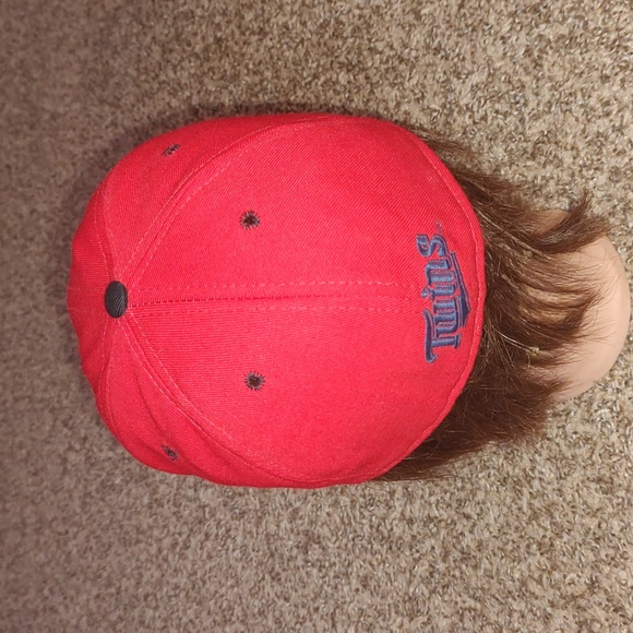 Vintage MLB Pro Line Portland Beavers Twins Red Black Baseball Hat 7 3/8 Rare - Picture 5 of 12